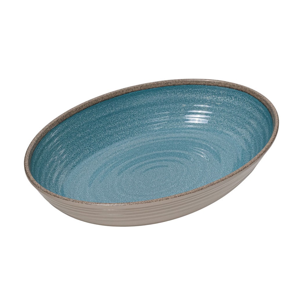 Οβάλ Μπωλ Ριζότου 33x23x6.5 cm Σε Γκρι Χρώμα Μπωλ Οβάλ Μπωλ Ριζότου 33x23x6.5 cm Σε Γκρι Χρώμα Μπωλ
