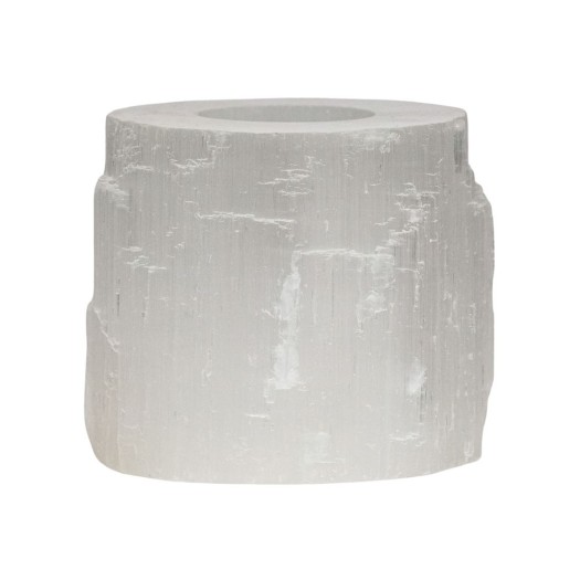 Χειροποίητο Κηροπήγιο Από Selenite T-light 14x14x14 cm Κηροπήγια