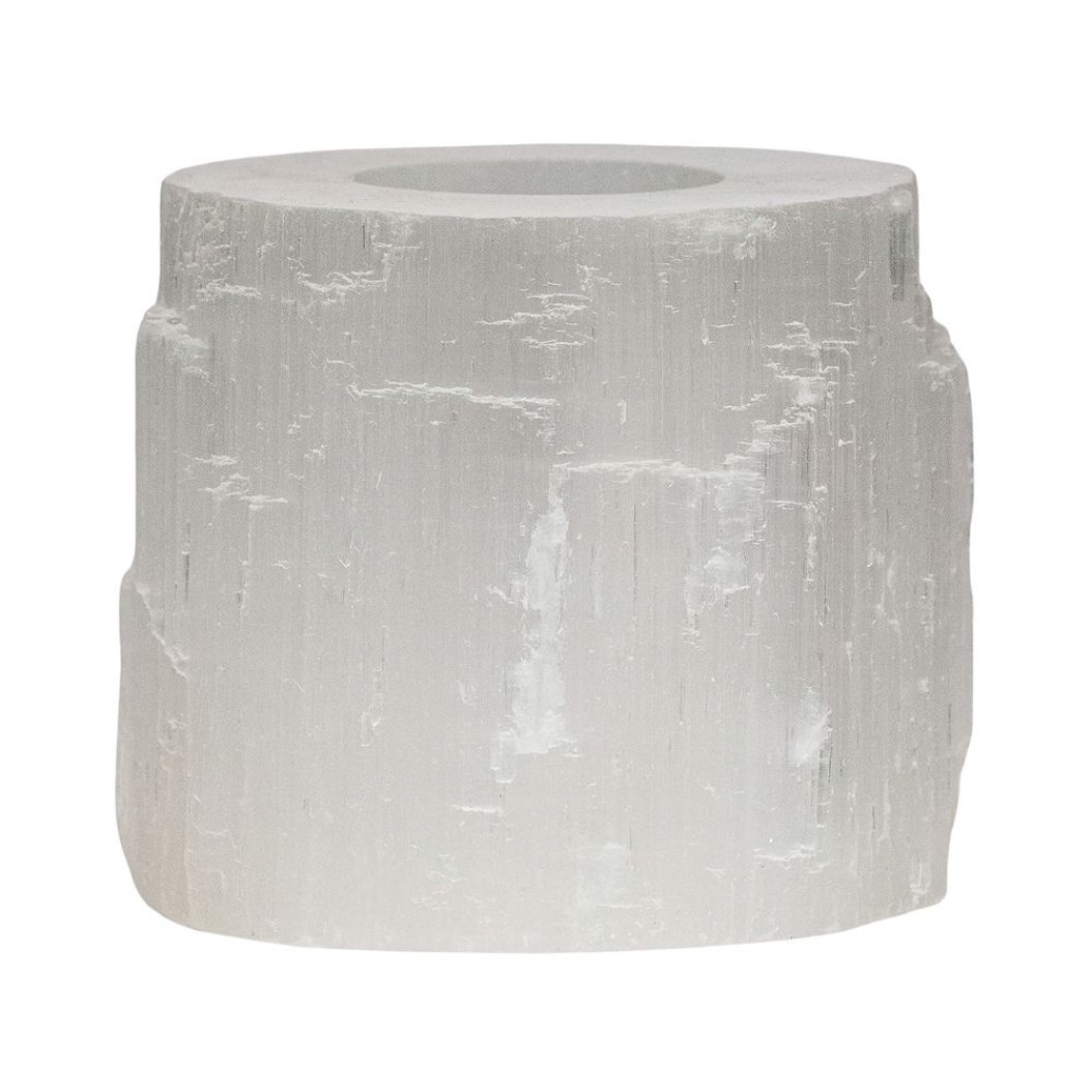 Χειροποίητο Κηροπήγιο Από Selenite T-light 20x20x20 cm Κηροπήγια