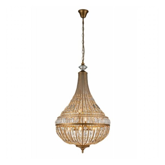 Πολυέλαιος Με Γυάλινα Κρύσταλλα Colosseo Style 105 cm Φωτιστικά