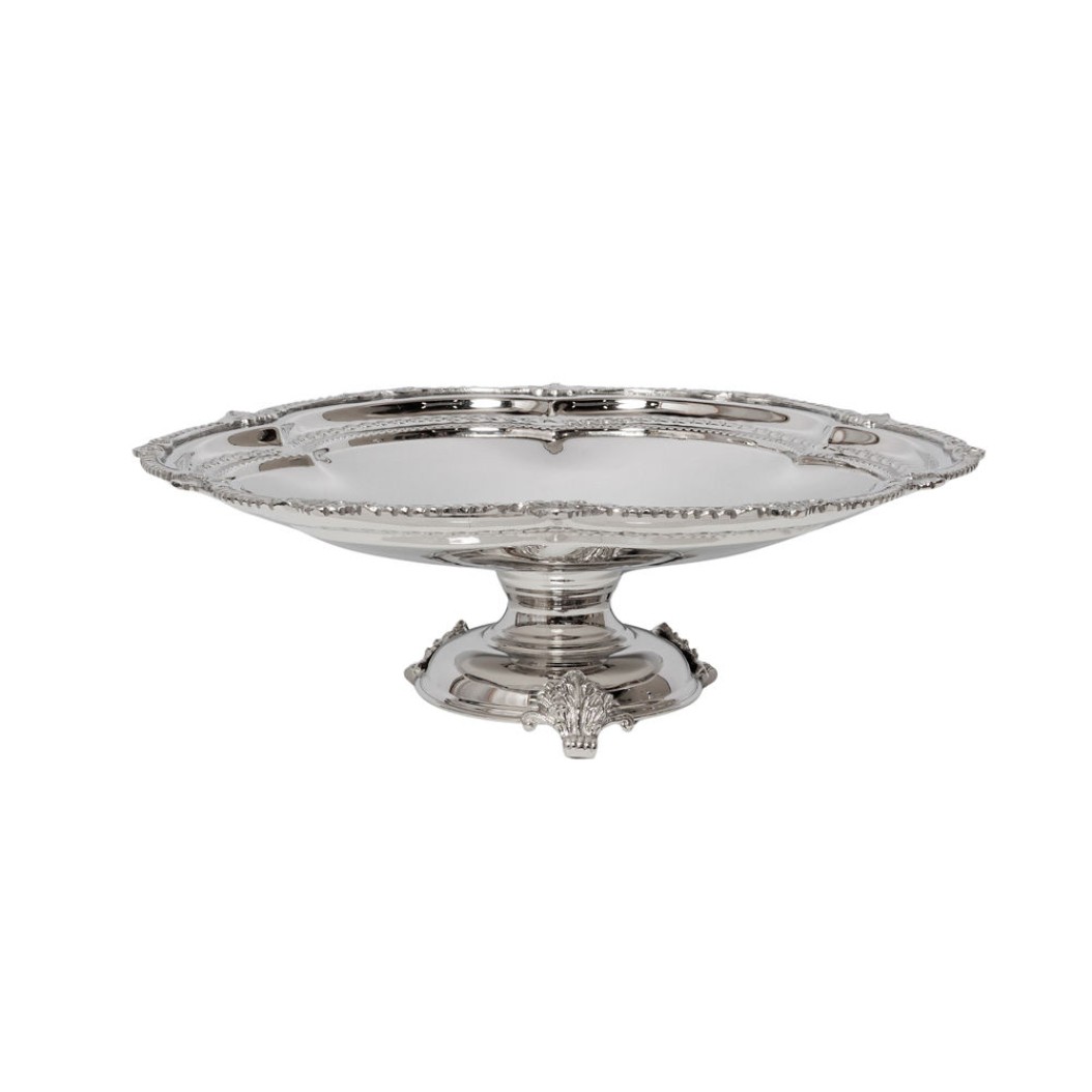Silver-Plated Bowl with Base 45x16 cm Bowls