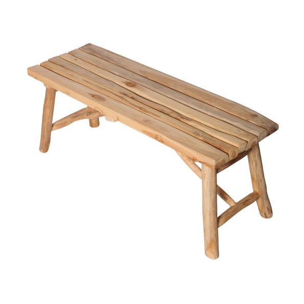Ξύλινο Παγκάκι Teak Εξωτερικού Χώρου 98x33x40 cm Καναπέδες