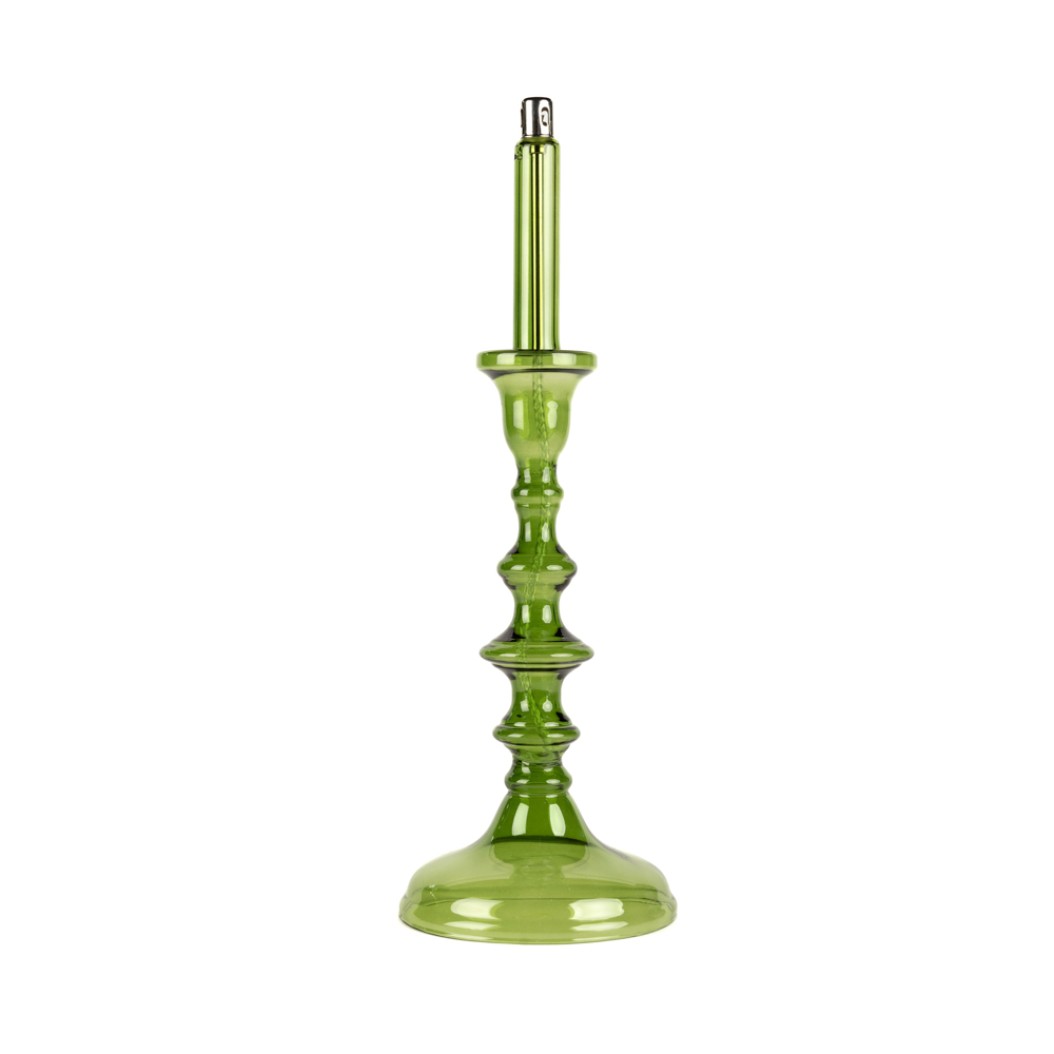 Glass Oil Candle Holder with Wick 11x32 cm in Green Color Candle Holders Glass Oil Candle Holder with Wick 11x32 cm in Green Color Candle Holders