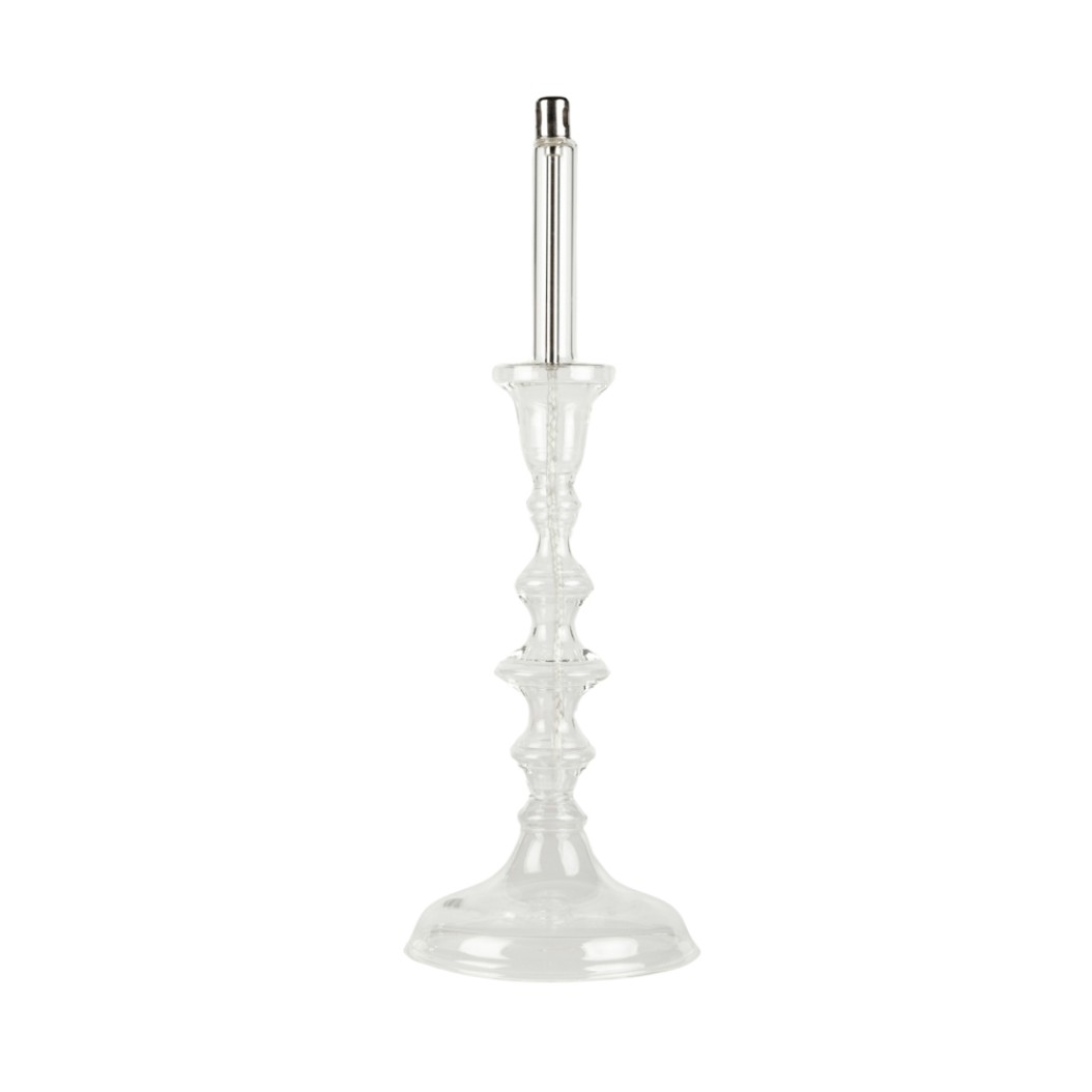 Transparent Glass Oil Candle Holder with Wick 11x32 cm Candle Holders Transparent Glass Oil Candle Holder with Wick 11x32 cm Candle Holders