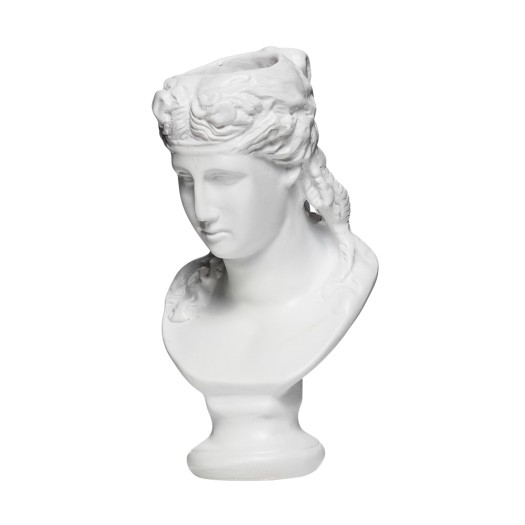 Decorative Vase Bust Of Goddess Aphrodite 8x17 cm In White Color Vases