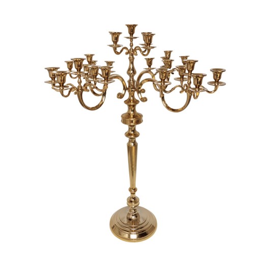 Metal Candlestick 25 Positions In Gold Color 97x30x126 cm Metal Candlestick 25 Positions In Gold Color 97x30x126 cm Candle Holders