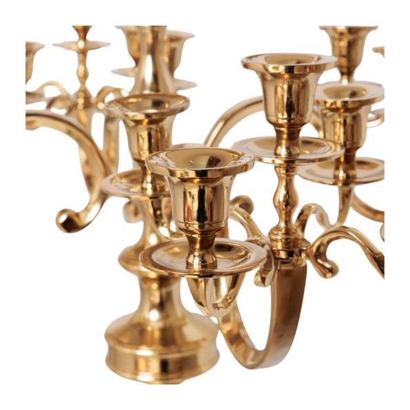 Metal Candlestick 25 Positions In Gold Color 97x30x126 cm Candle Holders Metal Candlestick 25 Positions In Gold Color 97x30x126 cm Candle Holders