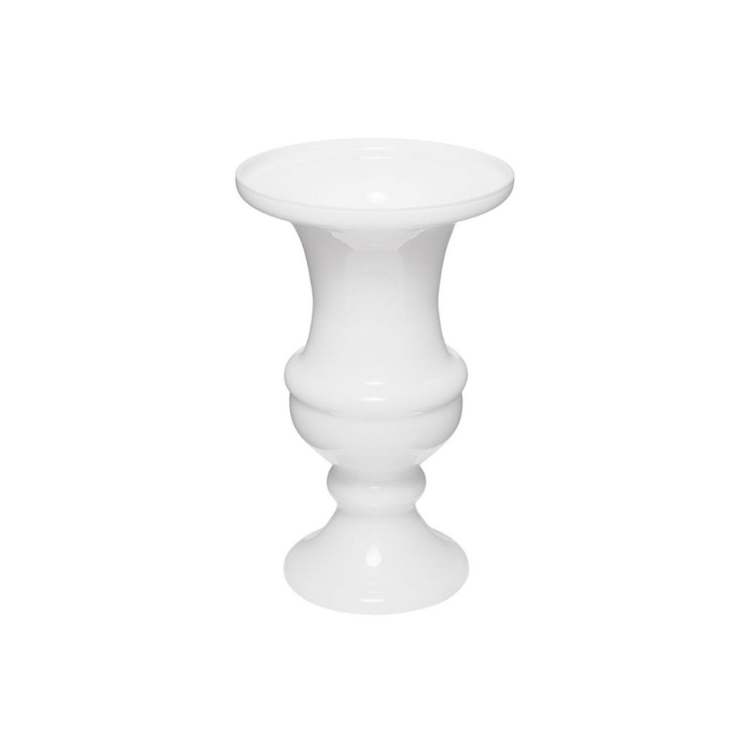 Glass Vase 28x50 cm in White Color Vases