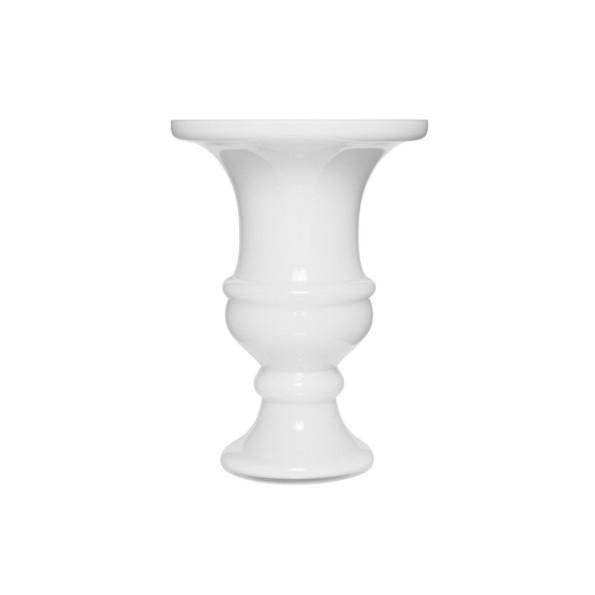 Glass Vase 28x50 cm in White Color Vases