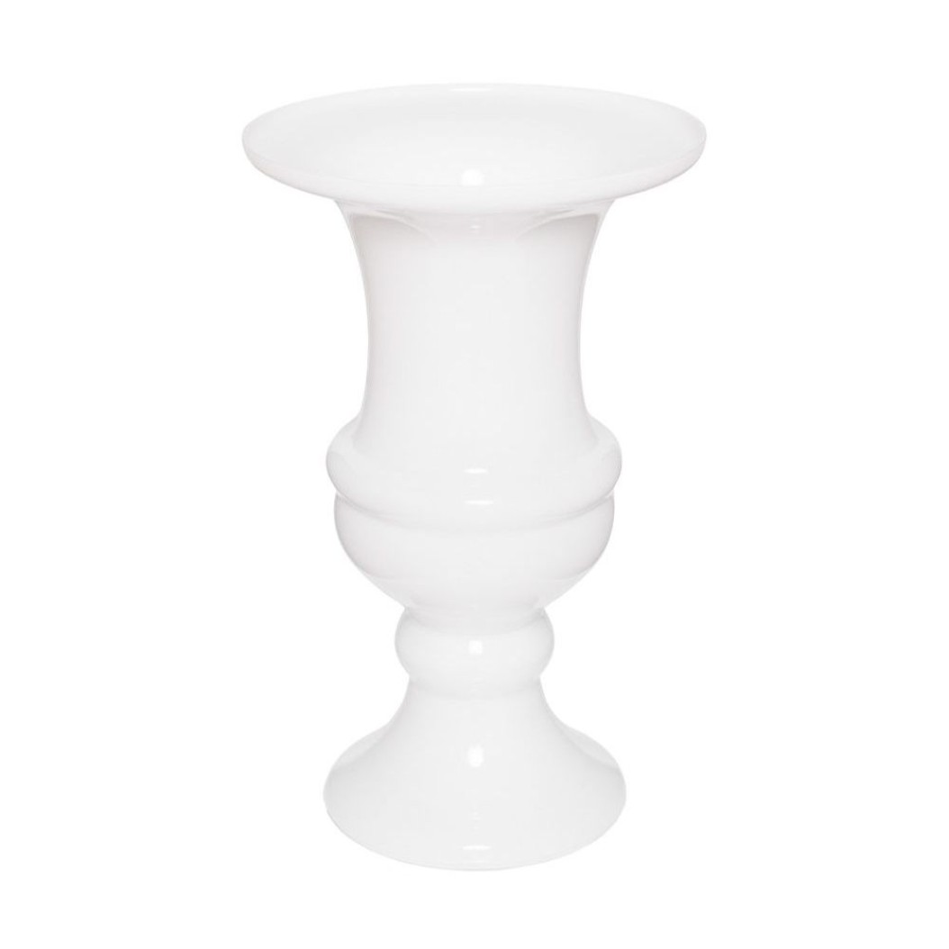 Glass Vase 37x60 cm in White Color Vases