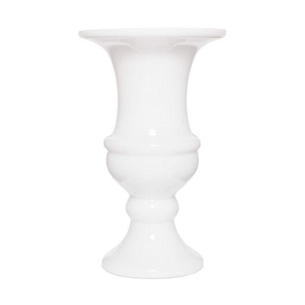 Glass Vase 37x60 cm in White Color Vases