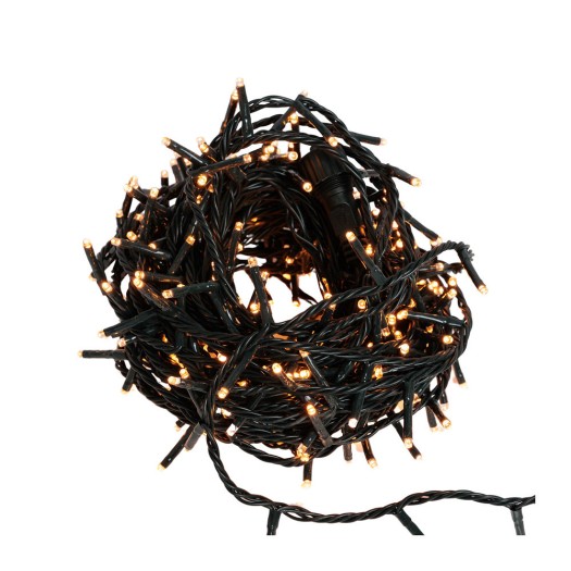 Φωτάκια Εσωτερικού Χώρου IP44 Με Μαύρο Καλώδιο 150 Led 10 m Με Θερμό Λευκό Φως Φωτάκια Εσωτερικού Χώρου IP44 Με Μαύρο Καλώδιο 150 Led 10 m Με Θερμό Λευκό Φως Λαμπιόνια