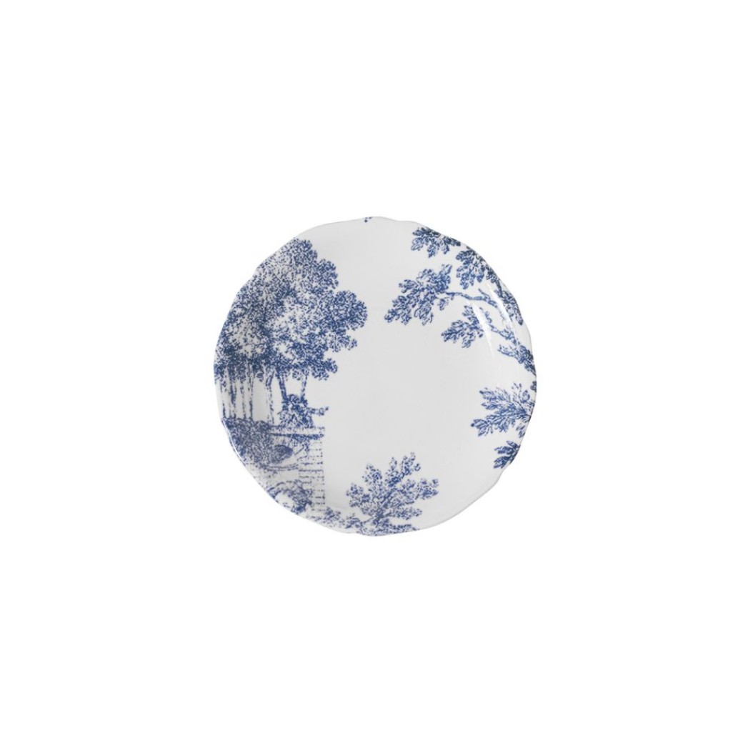 Πορσελάνινο Πιάτο Ψωμιού (BB Plate) Toile De Jouy 21 cm Σε Λευκό-Μπλε Χρώμα Πιάτα Ψωμιού & Βοηθητικά Πιάτα