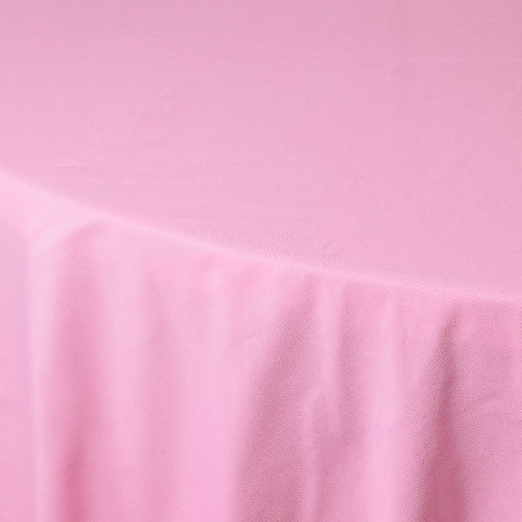 Cotton Round Tablecloth 330 cm in Pink Color Tablecloths