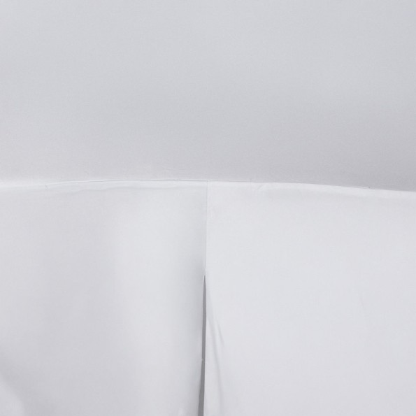 Cotton Tablecloth with Pleated Design in White Color Tablecloths