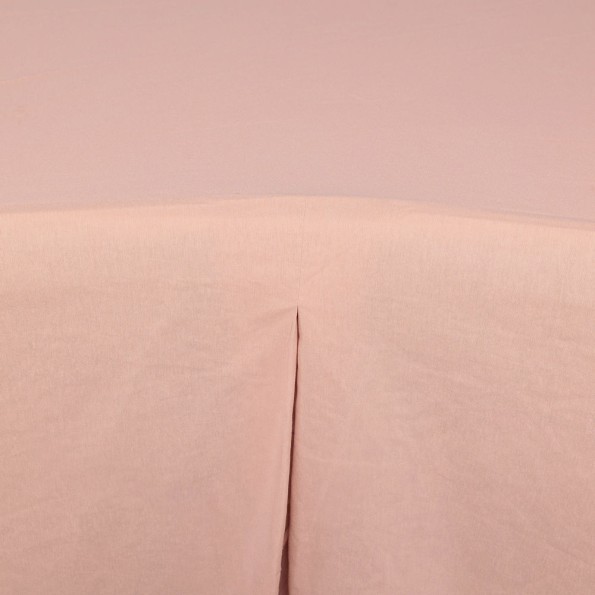 Cotton Tablecloth with Pleated Design 230x110 cm in Orange (Peach) Color Tablecloths
