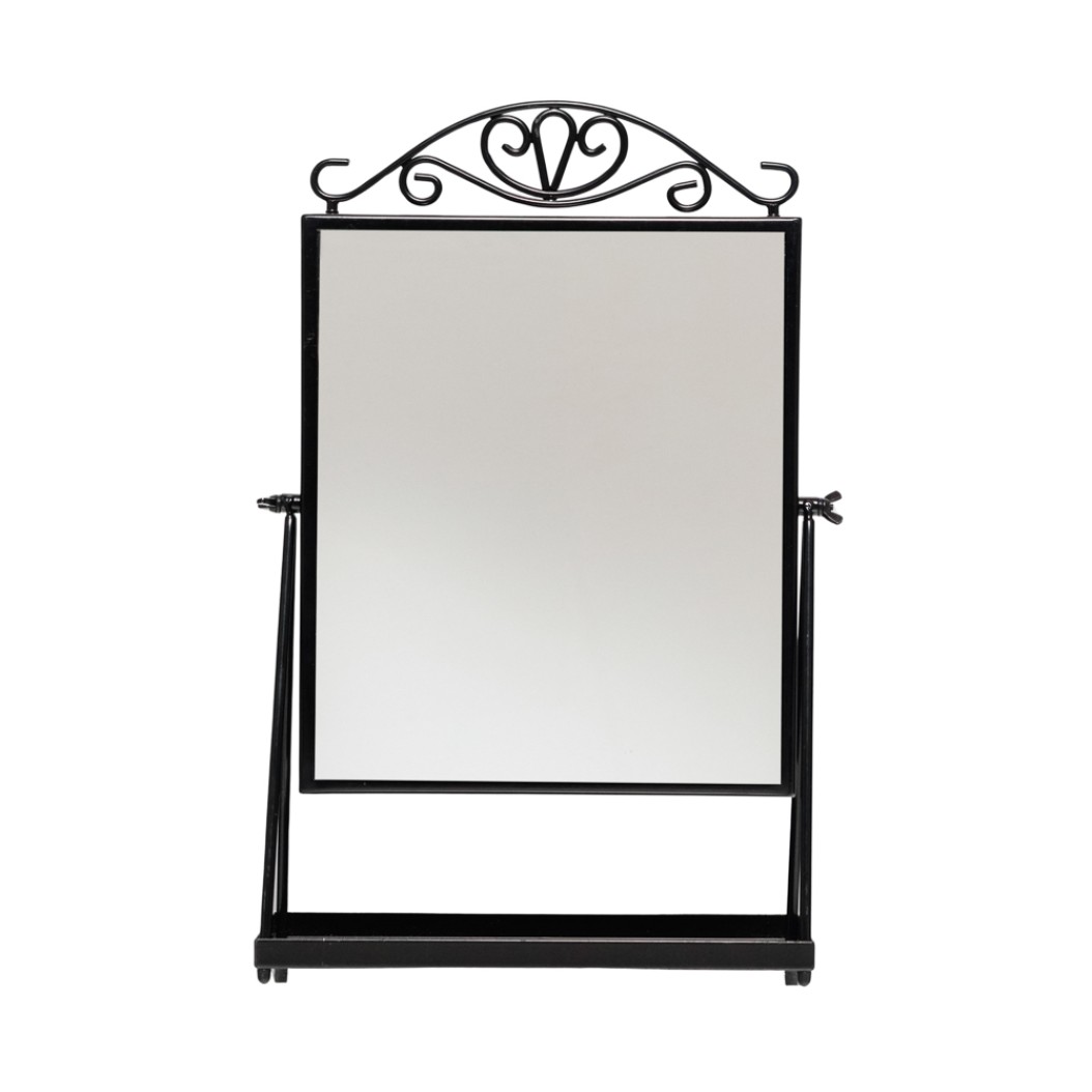 Metal Mirror Frame 30x45 cm in Black Color Mirrors
