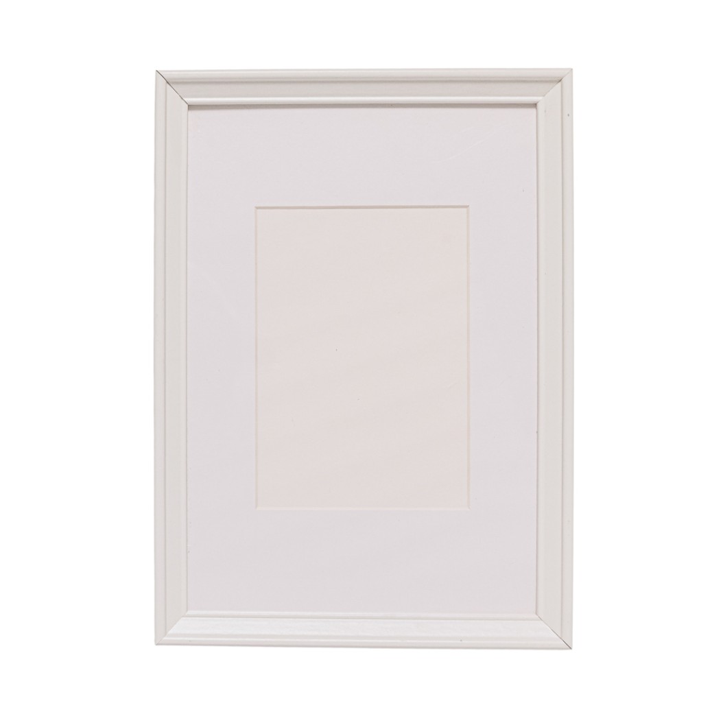 Ξύλινη Διακοσμητική Κορνίζα 24x32 cm Σε Λευκό Χρώμα Διάφορα Διακοσμητικά