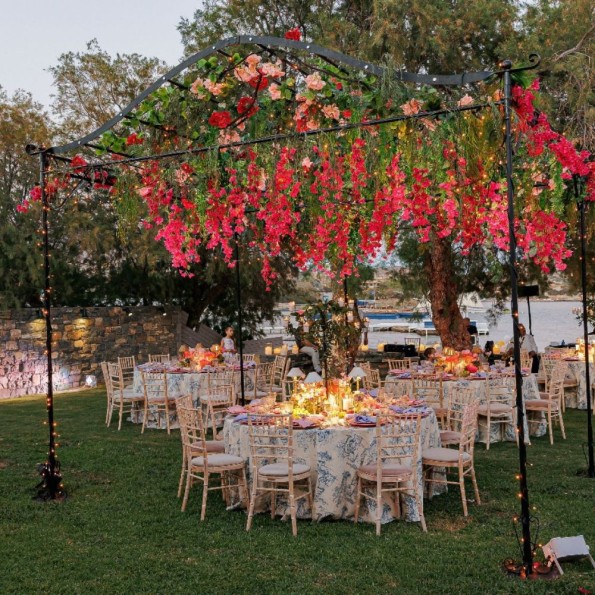 Gazebo Μεταλλική Πέργκολα  400x600x350 cm Σε Μαύρο Χρώμα Ομπρέλες-Τέντες-Πέργκολες