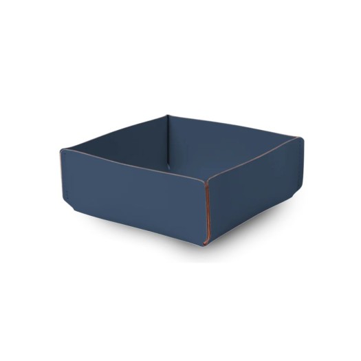 Τετράγωνη Ψωμιέρα Από Ανακυκλωμένο Δέρμα Σε Σκούρο Μπλε Χρώμα 15x15x6.5 cm Τετράγωνη Ψωμιέρα Από Ανακυκλωμένο Δέρμα Σε Σκούρο Μπλε Χρώμα 15x15x6.5 cm Homeware
