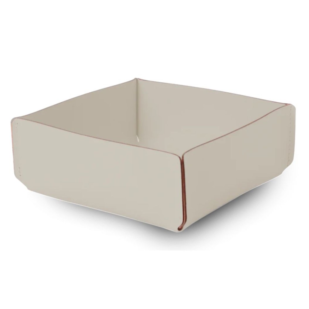 Τετράγωνη Ψωμιέρα Από Ανακυκλωμένο Δέρμα Σε Μπεζ Χρώμα 21x21x9 cm Homeware Τετράγωνη Ψωμιέρα Από Ανακυκλωμένο Δέρμα Σε Μπεζ Χρώμα 21x21x9 cm Homeware