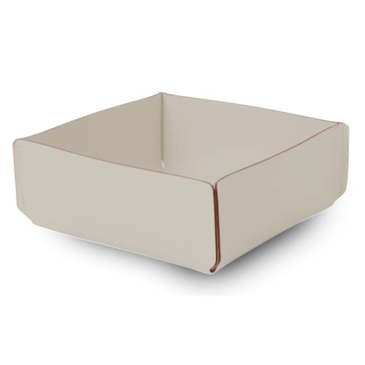 Τετράγωνη Ψωμιέρα Από Ανακυκλωμένο Δέρμα Σε Μπεζ Χρώμα 21x21x9 cm Τετράγωνη Ψωμιέρα Από Ανακυκλωμένο Δέρμα Σε Μπεζ Χρώμα 21x21x9 cm Homeware