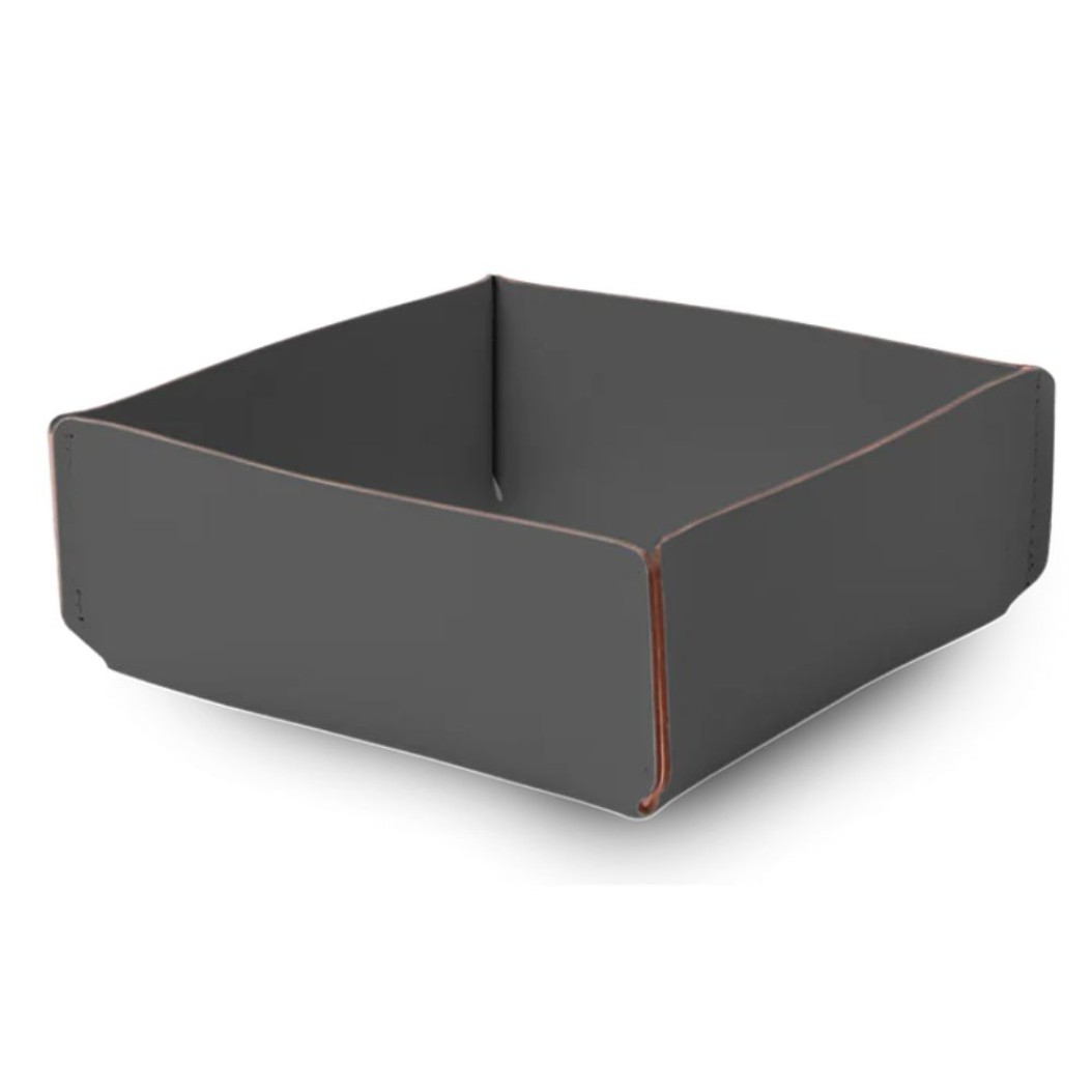 Τετράγωνη Ψωμιέρα Από Ανακυκλωμένο Δέρμα Σε Ανθρακί Χρώμα 21x21x9 cm Homeware Τετράγωνη Ψωμιέρα Από Ανακυκλωμένο Δέρμα Σε Ανθρακί Χρώμα 21x21x9 cm Homeware