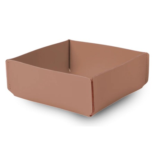 Τετράγωνη Ψωμιέρα Από Ανακυκλωμένο Δέρμα Σε Καφέ Χρώμα 21x21x9 cm Τετράγωνη Ψωμιέρα Από Ανακυκλωμένο Δέρμα Σε Καφέ Χρώμα 21x21x9 cm Homeware