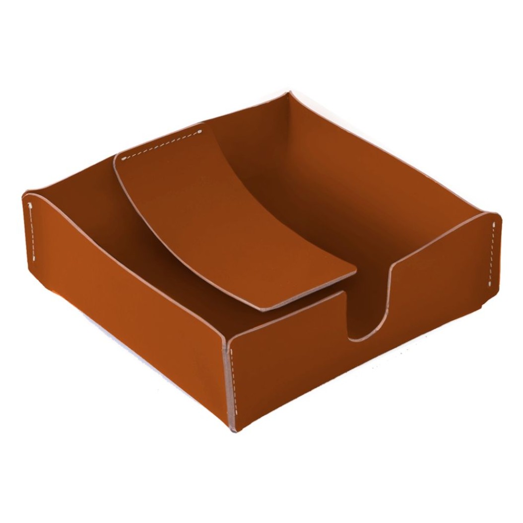 Τετράγωνη Θήκη Χαρτοπετσετών Από Ανακυκλωμένο Δέρμα Σε Τερακότα Χρώμα 18.5x18.5x7.5 cm Homeware Τετράγωνη Θήκη Χαρτοπετσετών Από Ανακυκλωμένο Δέρμα Σε Τερακότα Χρώμα 18.5x18.5x7.5 cm Homeware