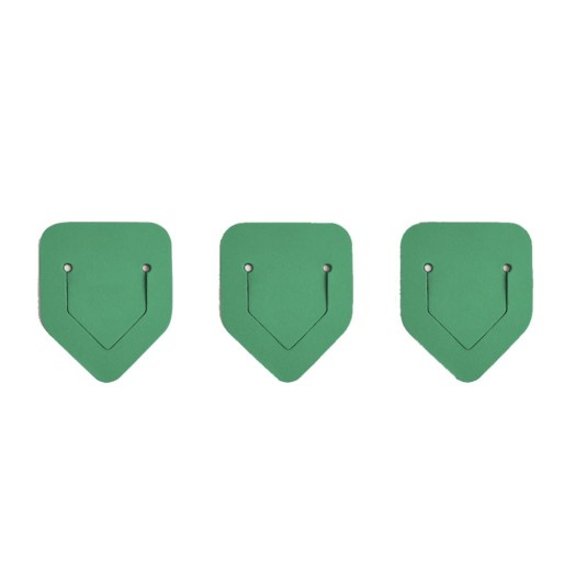 Bookmark Made Of Recycled Leather 4x1x5 cm In Green Color Bookmarks