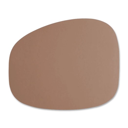 Σουπλά 40x33 cm Από Ανακυκλωμένο Δέρμα Σε Καφέ Χρώμα Homeware