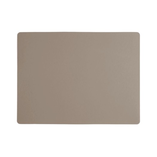 Ορθογώνιο Σουπλά 40x30 cm Από Ανακυκλωμένο Δέρμα Σε Γκρι Χρώμα Homeware