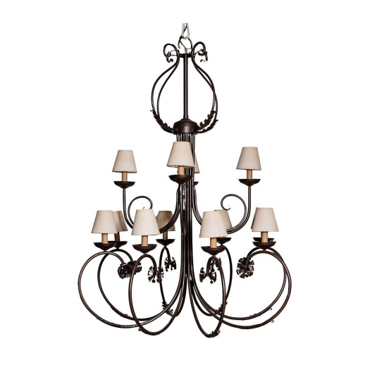 Μεταλλικός Πολυέλαιος Με Μπεζ Καπέλα 120x120x160 cm Σε Μαύρο Χρώμα Μεταλλικός Πολυέλαιος Με Μπεζ Καπέλα 120x120x160 cm Σε Μαύρο Χρώμα Φωτιστικά