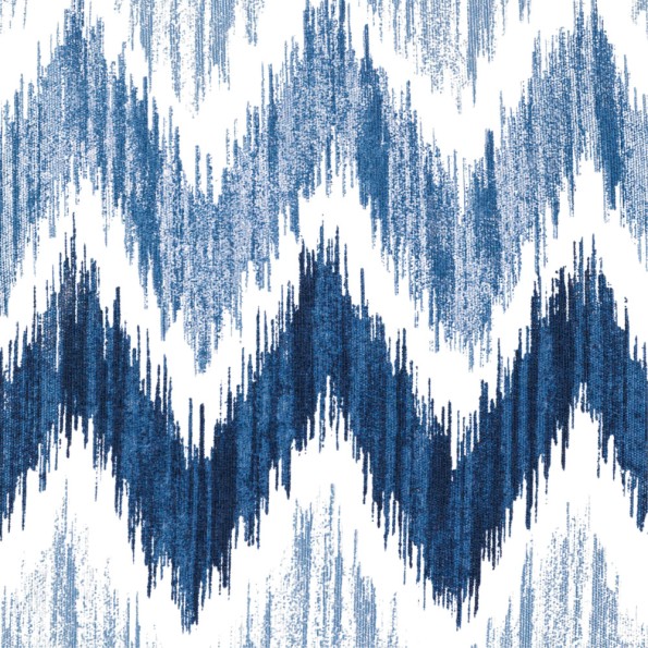 Διακοσμητικό Μαξιλάρι Blue Chevron 50x50 cm Μαξιλάρια
