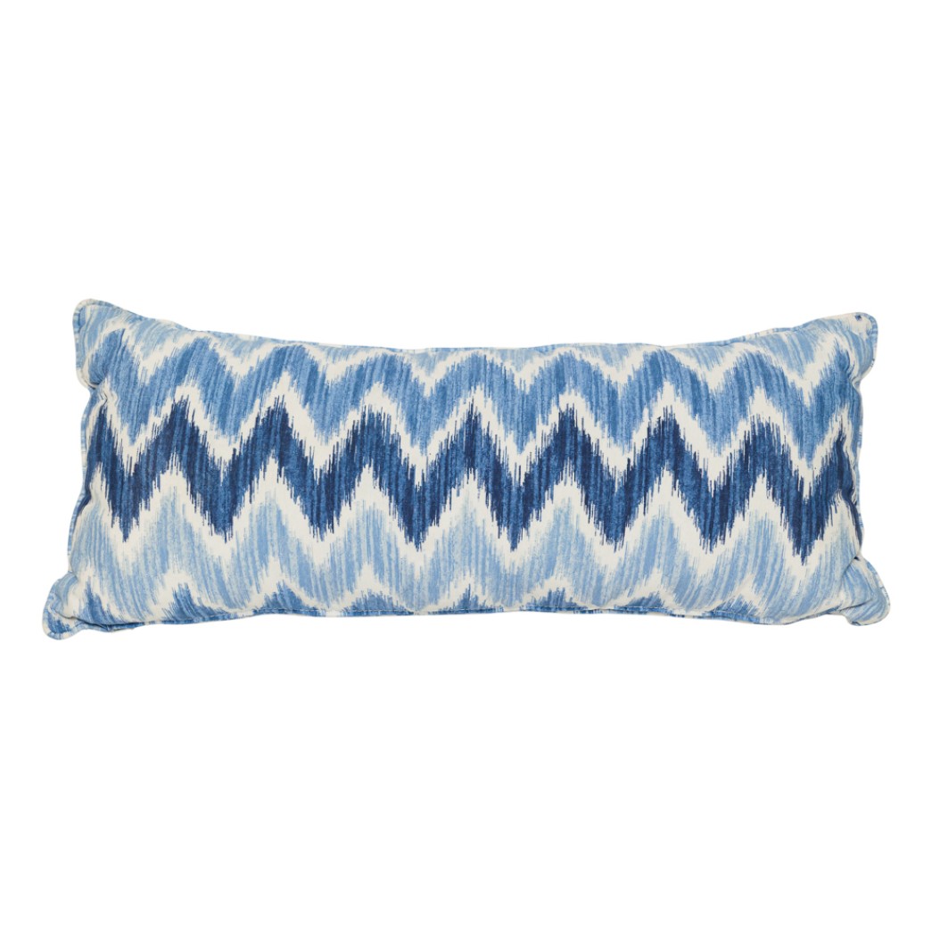 Υφασμάτινο Διακοσμητικό Μαξιλάρι Blue Chevron 70x30 cm Μαξιλάρια