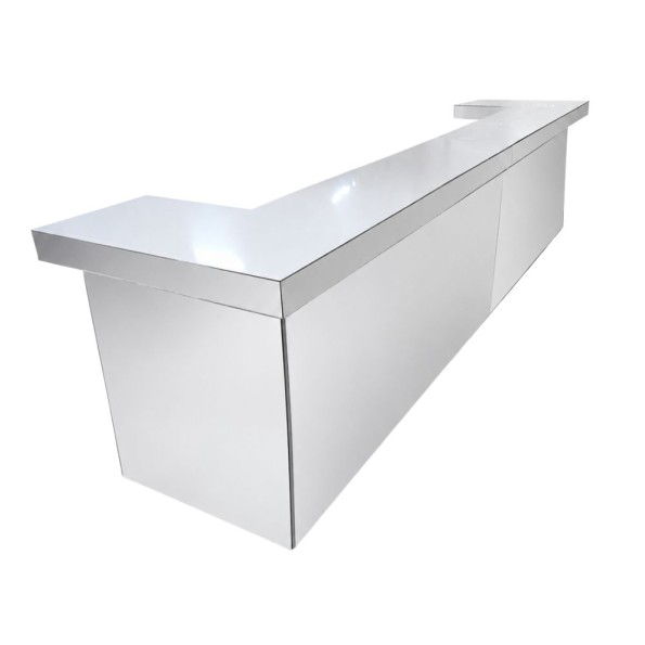 Ξύλινο Μπαρ Με Όψη Από Καθρέφτη 410x115 cm Κονσόλες-Μπαρ Ξύλινο Μπαρ Με Όψη Από Καθρέφτη 410x115 cm Κονσόλες-Μπαρ