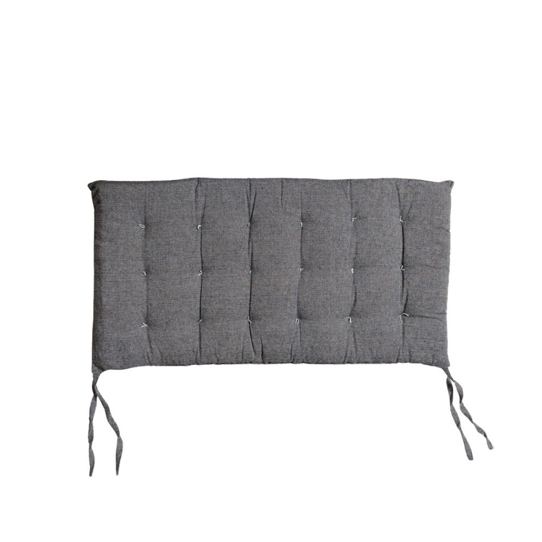 Quilted Bench Cushion in Grey Color Cushions