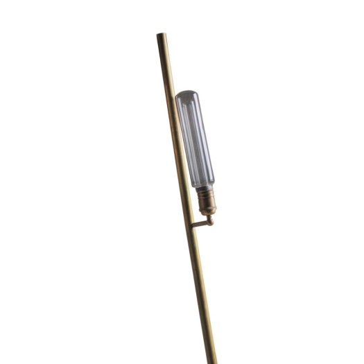 Αντικέ Χειροποίητη Βάση Για Λάμπα Από Ορείχαλκο 30x176x11 cm Φωτιστικά