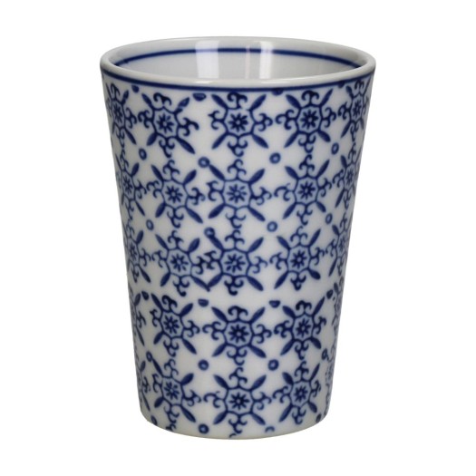 Porcelain Vase 8x8x11 cm With Blue Pattern Vases