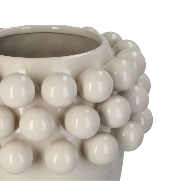 Ceramic Vase 25.5x25.5x35 cm in Ivory Color Styling Props & Details Ceramic Vase 25.5x25.5x35 cm in Ivory Color Styling Props & Details