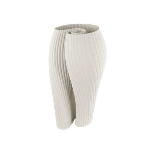 Κεραμικό Printed Shell Βάζο 17x32.5 cm Σε Λευκό Χρώμα Κεραμικό Printed Shell Βάζο 17x32.5 cm Σε Λευκό Χρώμα Βάζα