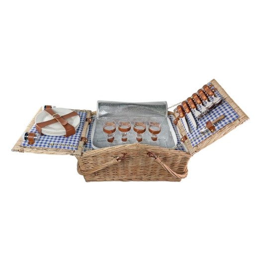 Καλάθι Picnic Από Ξύλο Ιτιάς 48x32x20 cm Καλάθια