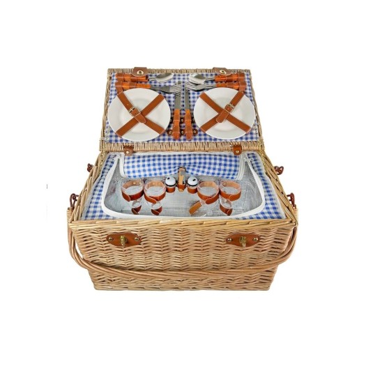Καλάθι Picnic Από Ξύλο Ιτιάς 47x30x28 cm Καλάθια
