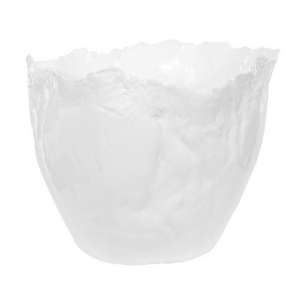 Πορσελάνινο Κηροπήγιο Για Ρεσώ 19x14.5 cm Σε Λευκό Χρώμα Κηροπήγια