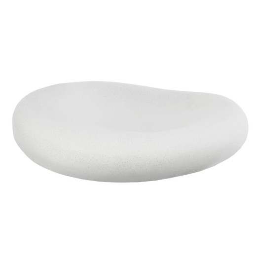 Ceramic Organic Bowl 46x10 cm in White Matte Ceramic Organic Bowl 46x10 cm in White Matte Bowls