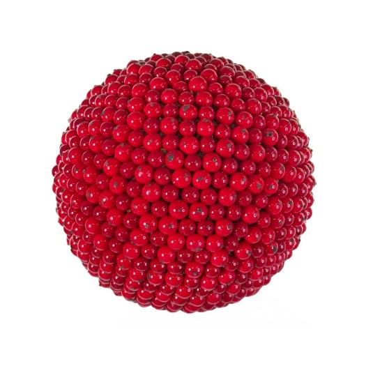 Διακοσμητική Μπάλα Από Κόκκινα Μούρα 23 cm Χριστουγεννιάτικες Μπάλες