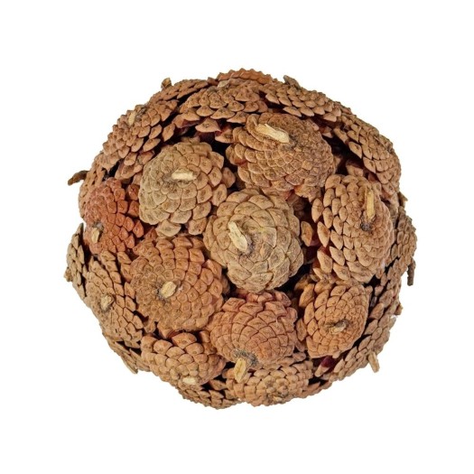 Διακοσμητική Χριστουγεννιάτικη Μπάλα Από Κουκουνάρια 20 cm Χριστουγεννιάτικες Μπάλες