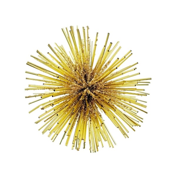 Tube ball with glass glitter gold 20cm