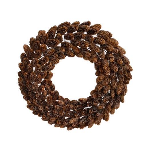 Φυσικό Στεφάνι Από Κουκουνάρια 70 cm Στεφάνια