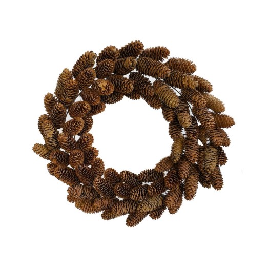 Φυσικό Στεφάνι Από Κουκουνάρια 50cm Στεφάνια